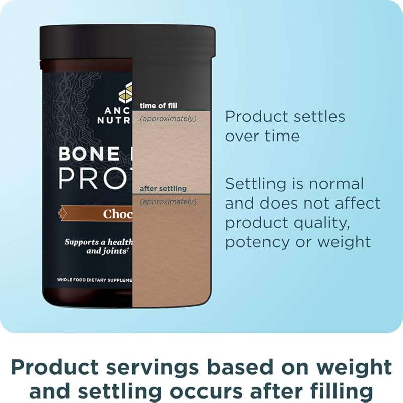 Ancient Nutrition Protein Powder Made from Real Bone Broth, Chocolate, 20g Protein Per Serving, 20 Serving Tub, Gluten Free Hydrolyzed Collagen Peptides Supplement, Great in Protein Shakes - Image 9