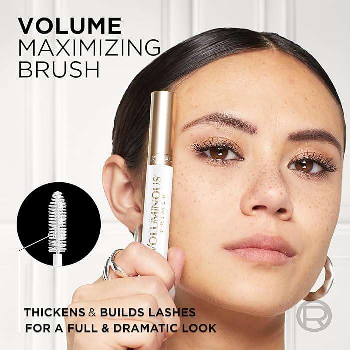 L'Oreal Paris Voluminous Lash Boosting Conditioning Primer Mascara, White Primer, 0.24 Fl Oz., 1 Count - Image 6