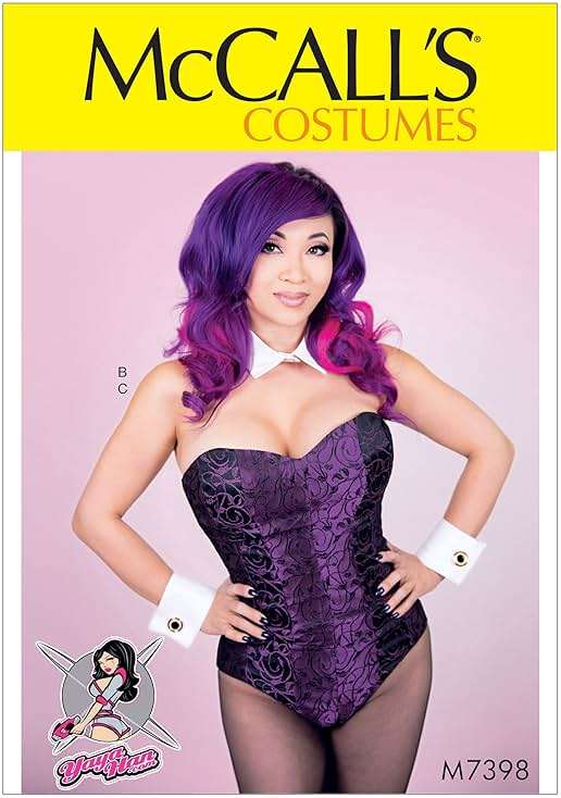 McCall's Patterns M7398 E5 Corseted Bodysuit, Collar, Cuffs and Tail by Yaya Han, Size 14-22 - Image 1