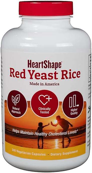 HeartShape Red Yeast Rice 240 Count (Pack of 1) - Image 1