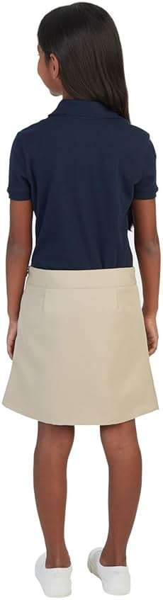 French Toast Girls' Short Sleeve Picot Collar Polo School Uniform Shirt (Standard and Plus) - Image 6