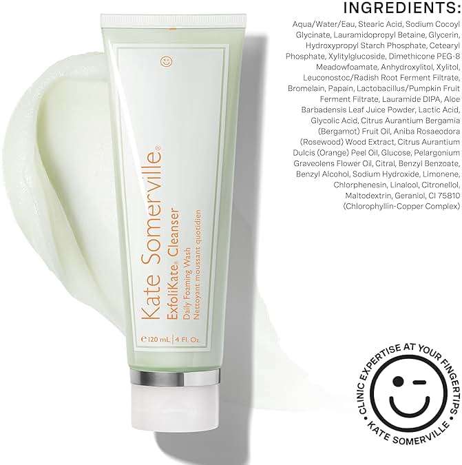 Kate Somerville ExfoliKate Cleanser – Daily Exfoliating Foaming Face Wash – Clinically Formulated Glycolic Acid and Lactic Acid Gentle Facial Scrub - Image 11
