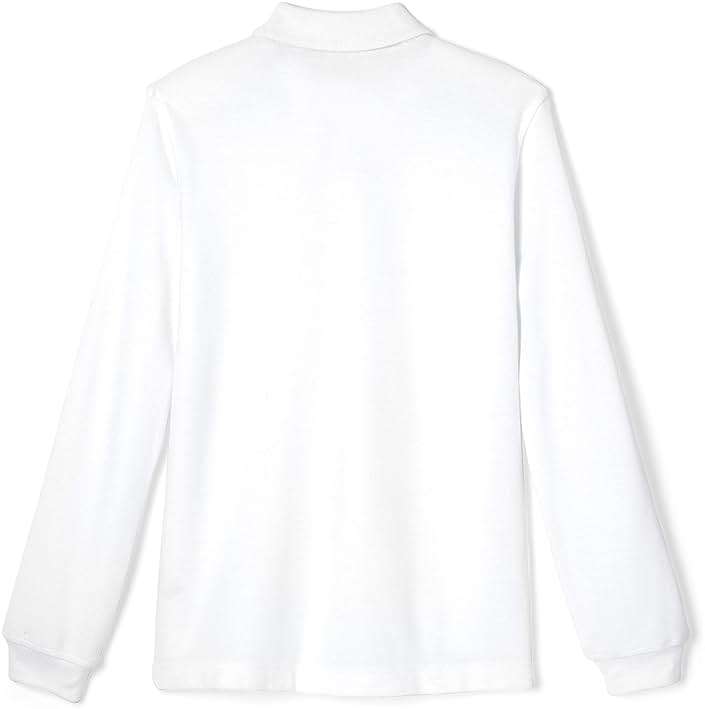 French Toast Boys Pique Polo School Uniform Shirt with Long Sleeves for Boys and Girls - Image 2