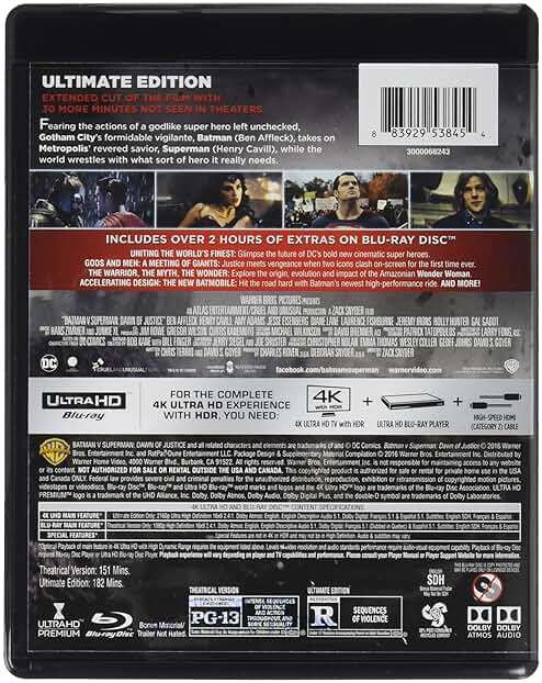 Batman v Superman: Dawn of Justice (4K Ultra HD + Blu-ray) - Image 2
