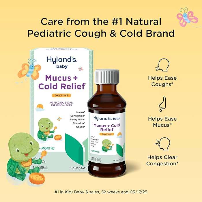 Hyland's Baby Mucus and Cold Relief, Daytime Baby Medicine, Infant Cold and Cough Remedy, Decongestant, 4 Fluid Ounce - Image 2