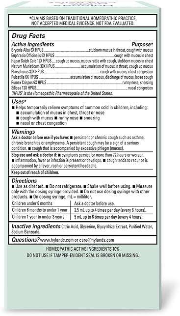 Hyland's Baby Mucus and Cold Relief, Daytime Baby Medicine, Infant Cold and Cough Remedy, Decongestant, 4 Fluid Ounce - Image 5