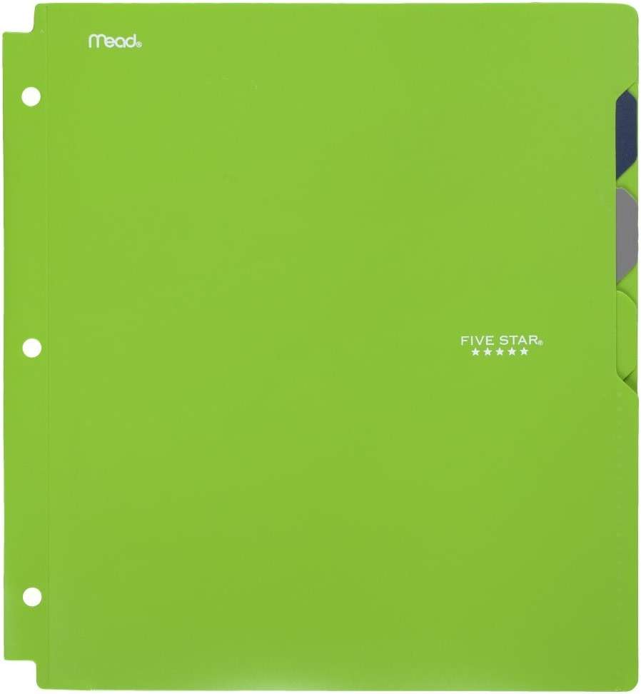 Five Star 4-Pocket Folder, Quick-View, Plastic, Folders with Pockets, Color Selected for You, 1 Count (33168) - Image 8