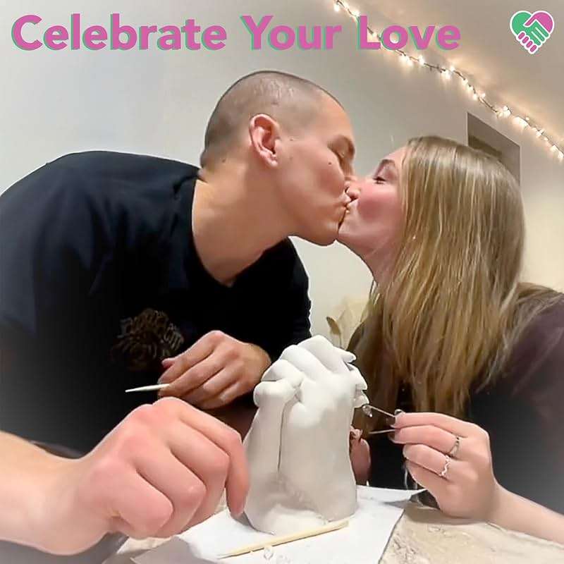 Luna Bean Hand Casting Kit – The Original Hand Mold Kit for Couples – Fathers Day Gift for Dad - Anniversary Engagement Birthday Gifts for Women Men Mom Wife Boyfriend Girlfriend Wedding Bridal Shower - Image 3