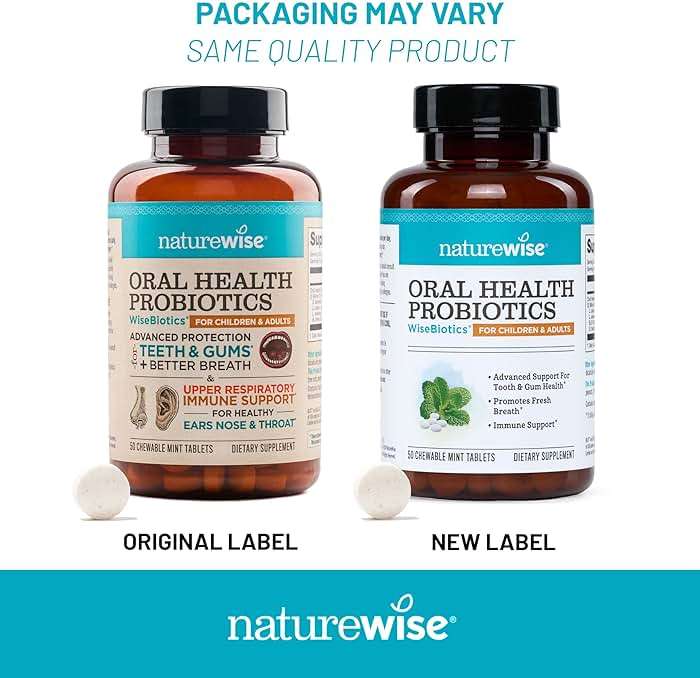 NatureWise Oral Probiotics for Mouth Bad Breath - Chewable Sugar-Free Mint - Lactobacillus reuteri Chewable - Oral Probiotics For Kids & Adults - Non-GMO USA Manufactured - 50 Count[50-Day Supply] - Image 13