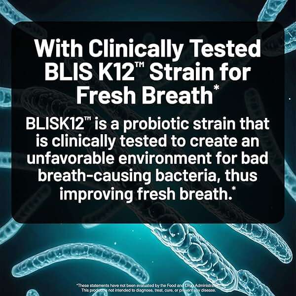 NatureWise Oral Probiotics for Mouth Bad Breath - Chewable Sugar-Free Mint - Lactobacillus reuteri Chewable - Oral Probiotics For Kids & Adults - Non-GMO USA Manufactured - 50 Count[50-Day Supply] - Image 3