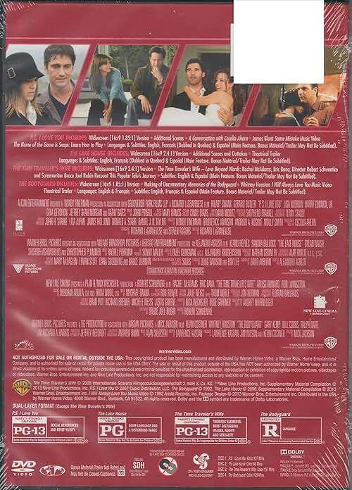 4 Film Favorites:Romantic Drama ( The Time Traveler's Wife,The Bodyguard,P.S. I Love You, the lake house) - Image 2