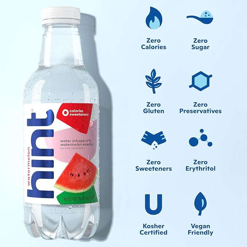 Hint Infused Bottled, Best Sellers Variety Pack - Sugar Free Flavored with Zero Calories, Natural Essences, and No Artificial Sweeteners - 16 Fl Oz (Pack of 12) - Image 2