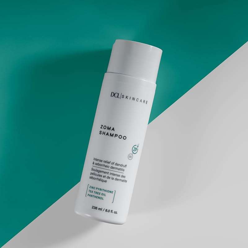 DCL Skincare Zoma Dandruff Control Shampoo with Zinc Pyrithione for Dry, Flake-Prone Scalp, 8 fl oz - Image 5