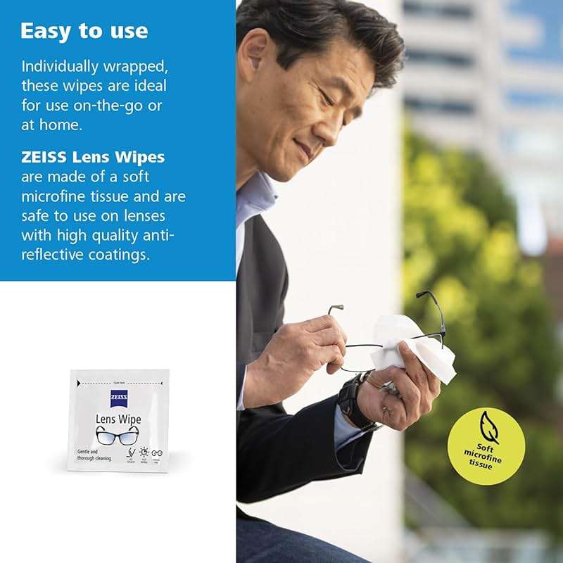 ZEISS Pre-Moistened Alcohol Wipes, Glasses Cleaner, 400 Count - Image 6