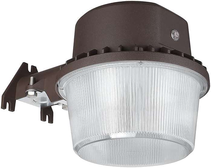 TORCHSTAR LED Barn Light, Dusk to Dawn Area Lights with Photocell, Outdoor Security Flood Lighting, ETL & FCC Listed, IP65 Waterproof, Aluminum Housing, 110-277V, Garage, Yard, 5000K Daylight, Bronze - Image 1