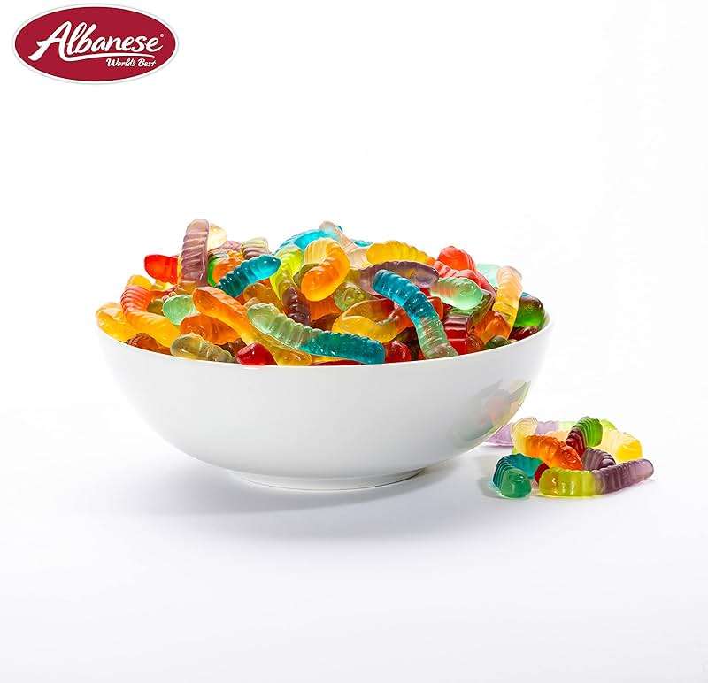 Albanese World's Best 12 Flavor Mini Gummi Worms, 36oz Bag of Candy, Soft & Chewy Candy Snacks, Fruity Flavor Assortment - Image 7