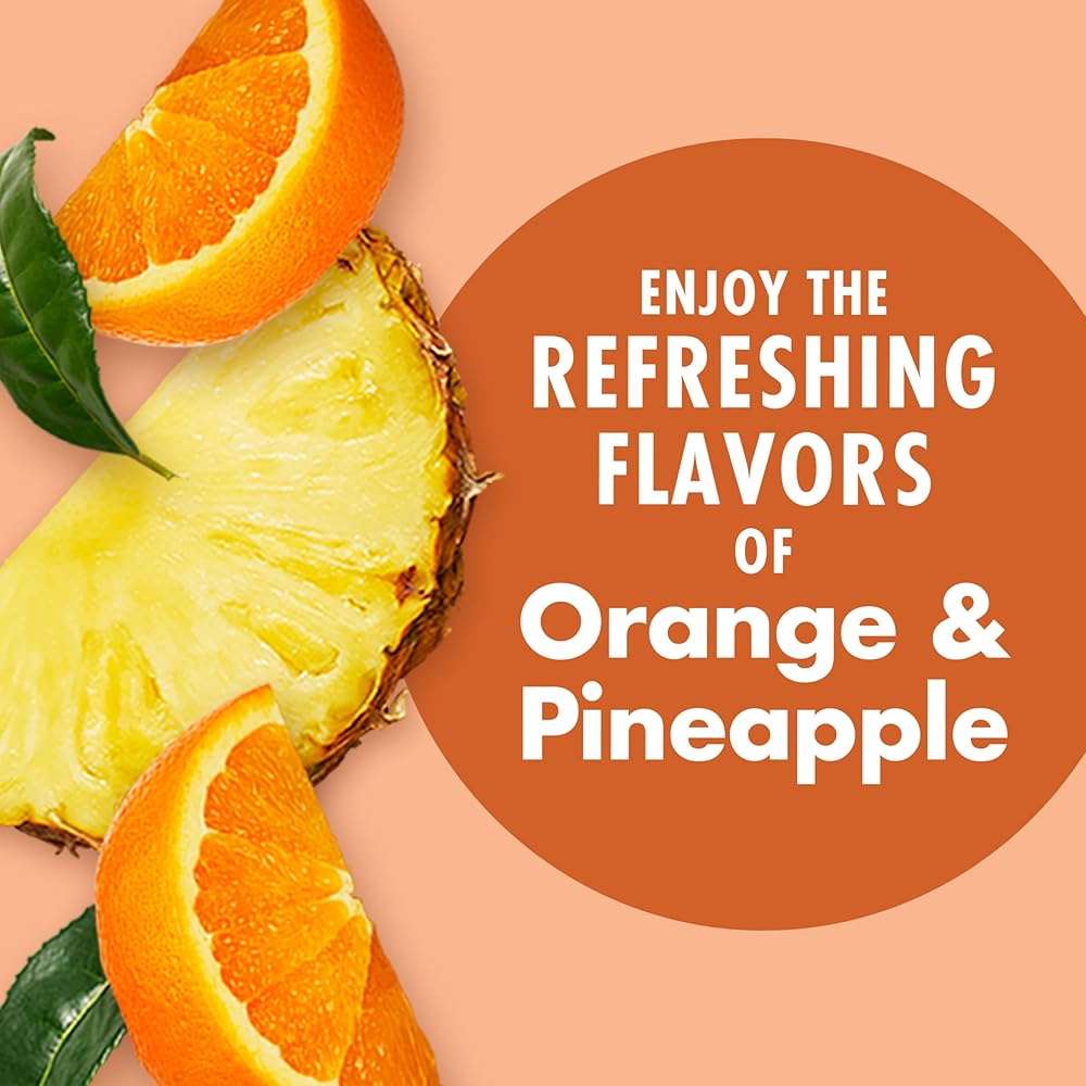 V8 Energy Orange Pineapple Energy Drink, 8 fl oz Can (6 Pack) - Image 5