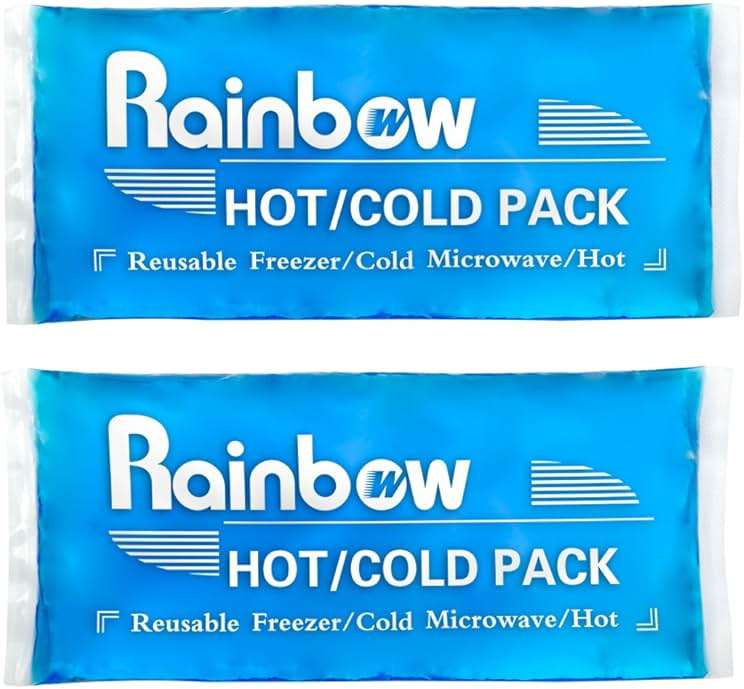 Soft Ice Packs Reusable Gel Pack 2, Hot and Cold Gel Ice Packs for Injuries, Headaches, Joint Pain Relief, Comfort Ice Pack Flexible Therapy on Neck, Ankle, Knee, Leg, Shoulder, Elbow, Wrist, Feet - Image 1