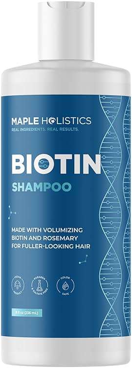 Rosemary and Biotin Shampoo for Thinning Hair - Vegan Volumizing Shampoo for Fine Hair with B Vitamins Argan Oil & Tea Tree Essential Oil - Paraben Silicone and Sulfate Free Vegan Formula (8 Fl Oz) - Image 9