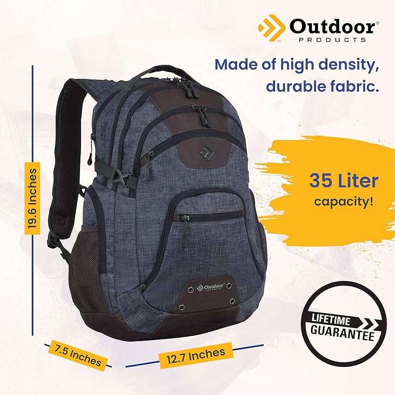 Outdoor Products Module Day Pack (Midnight Black) (Heathered Print) - Image 2