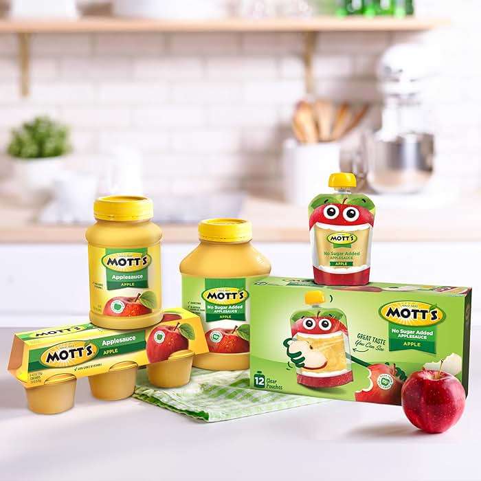 Mott's Applesauce, 4 Oz Cups, 36 Count, No Artificial Flavors, Good Source of Vitamin C, Nutritious Option for The Whole Family - Image 6