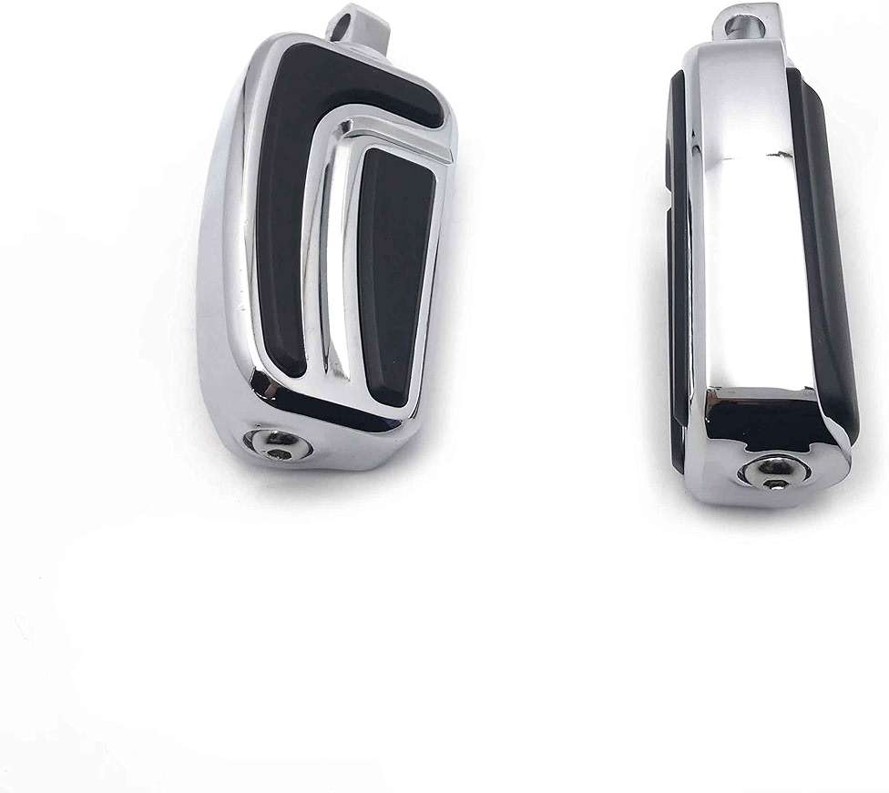 HTTMT MT216-089- Chrome AirFlow Arrow Foot Rest Foot Pegs Compatible with 1984 and up Harley Davidson XLX XLX Tour Glide Dyna Daytona FXDB Electra Glide Standard FLHT Night Train VRSCA - Image 4