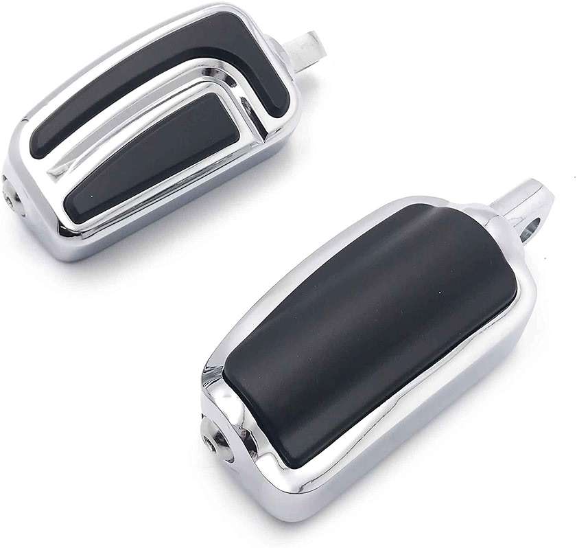 HTTMT MT216-089- Chrome AirFlow Arrow Foot Rest Foot Pegs Compatible with 1984 and up Harley Davidson XLX XLX Tour Glide Dyna Daytona FXDB Electra Glide Standard FLHT Night Train VRSCA - Image 6