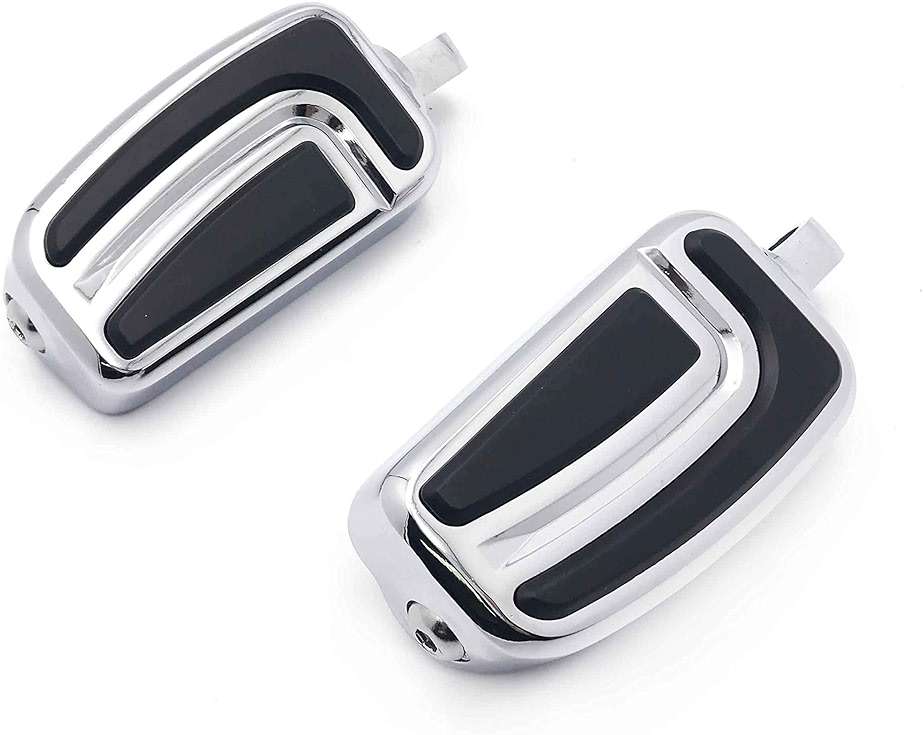 HTTMT MT216-089- Chrome AirFlow Arrow Foot Rest Foot Pegs Compatible with 1984 and up Harley Davidson XLX XLX Tour Glide Dyna Daytona FXDB Electra Glide Standard FLHT Night Train VRSCA - Image 7