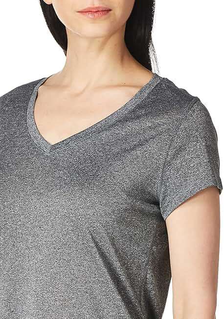 Hanes Womens Cooldri Short Sleeve Performance V-Neck T-Shirt (1 Pack) - Image 4
