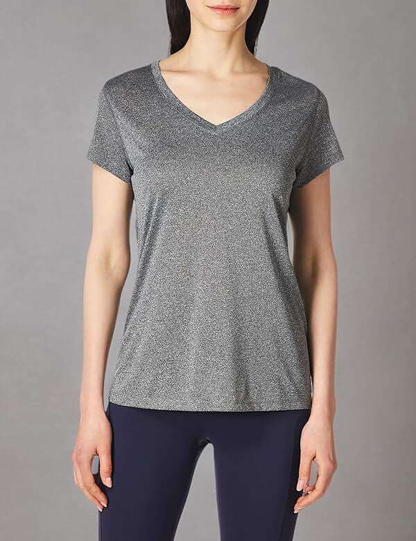 Hanes Womens Cooldri Short Sleeve Performance V-Neck T-Shirt (1 Pack) - Image 8