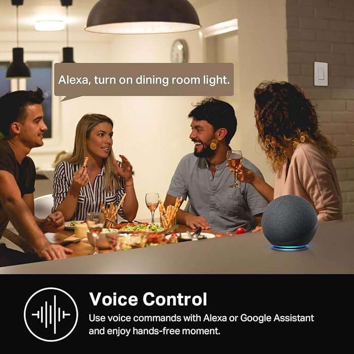 Kasa Smart Light Switch HS200, Single Pole, Needs Neutral Wire, 2.4GHz Wi-Fi Light Switch Works with Google Home, UL Certified, No Hub Required, White - Image 3