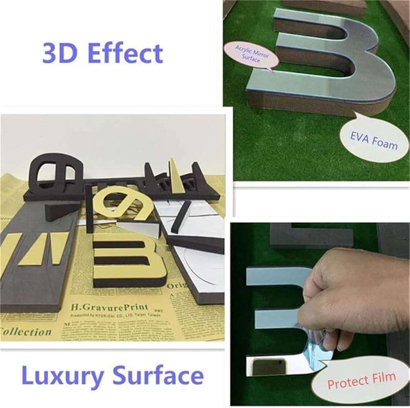 FASHION in THE CITY 3D DIY Wall Clock Creative Design Mirror Surface Wall Decorative Sticker Watches (Black) - Image 3