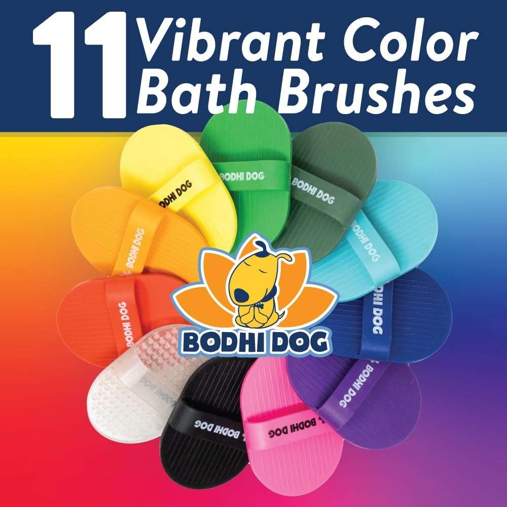 Bodhi Dog Shampoo Brush - Pet Grooming & Bath Supplies for Dogs and Cats - Bath Brush for Long & Short Hair - Premium Scrubber for Shower, Showerhead, Sprayer & Bathing (One Pack, Blue) - Image 3