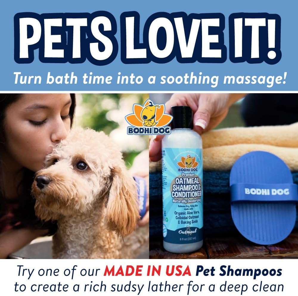 Bodhi Dog Shampoo Brush - Pet Grooming & Bath Supplies for Dogs and Cats - Bath Brush for Long & Short Hair - Premium Scrubber for Shower, Showerhead, Sprayer & Bathing (One Pack, Blue) - Image 6