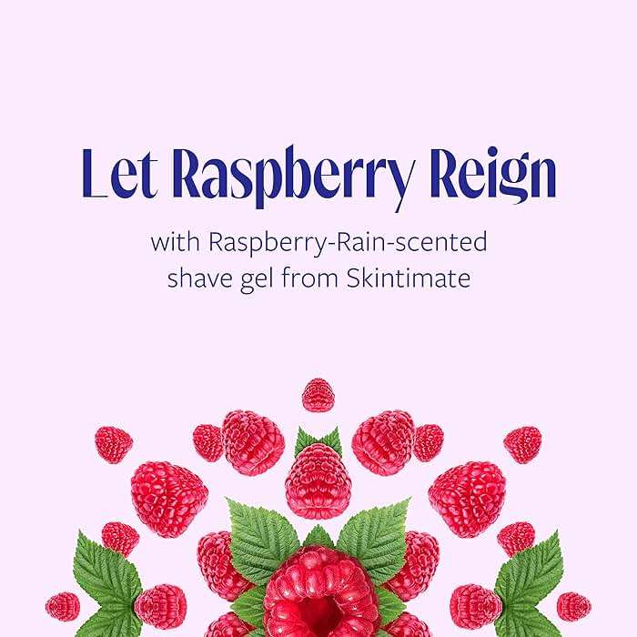 Skintimate Raspberry Rain Shave Gel for Women, 6 Pack | Skintimate Shaving Cream for Women, Womens Shaving Cream, Shave Cream, Shaving Foam, Womens Shave Gel, Pack of 6, 7oz each - Image 4