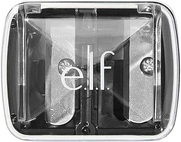 e.l.f., Dual-Pencil Sharpener, Convenient, Essential Tool, Sharpens, Easy To Clean, Travel-Friendly, Compact, Includes Bonus Small Sharpener - Image 1