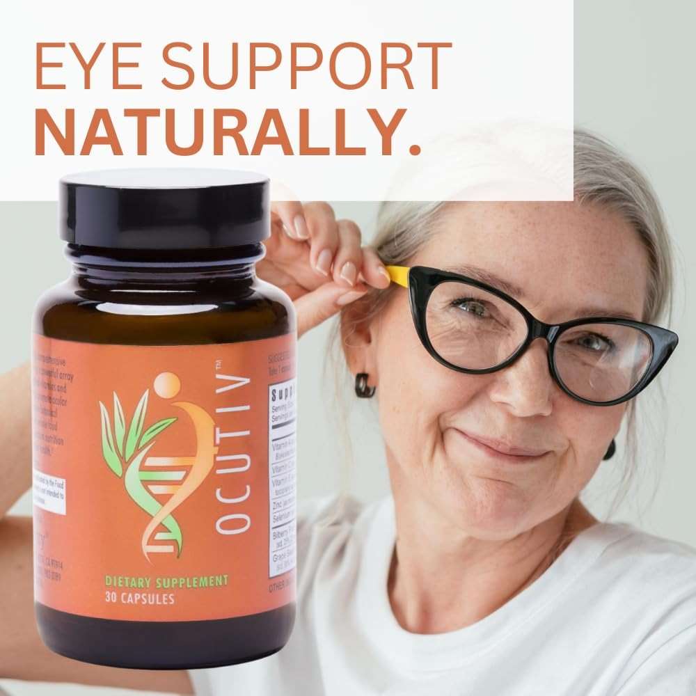 Youngevity Ocutiv™ - Eye Vitamin & Mineral Supplement - Contains Vitamin A, C, E, Zinc, Bilberry, Lutein, Lycopene, Zeaxanthin, Astaxanthin - 30 Capsules - Image 3