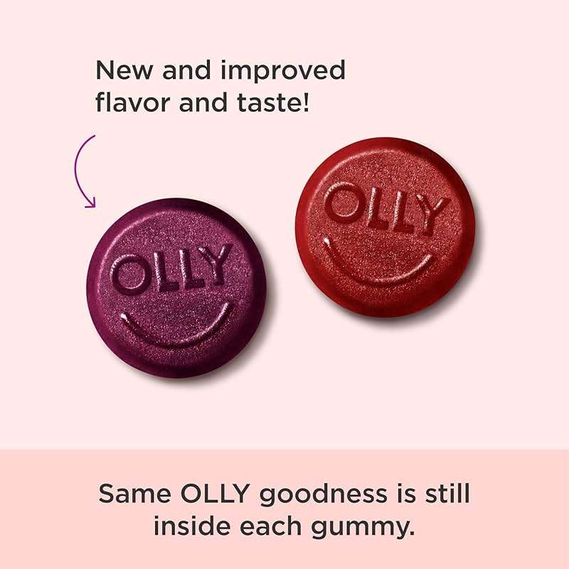 OLLY Men's Multivitamin Gummy, Vitamins A, C, D, E, B, Zinc, Blackberry Flavor, 45 Day Supply - 90 Count - Image 2