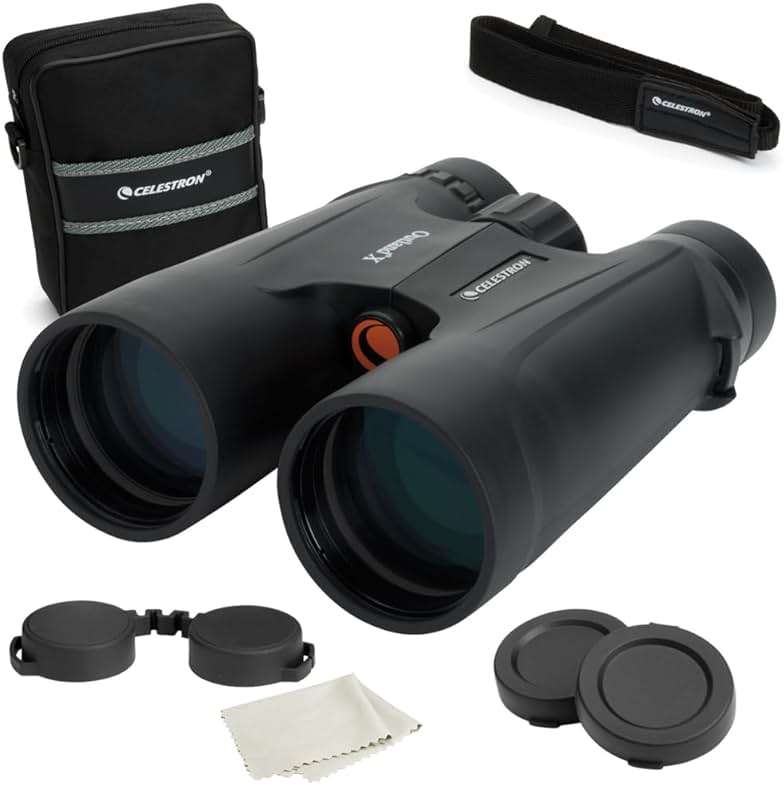Celestron - Outland X 10x50 Binoculars – Ideal for Birding and Outdoors – 50mm Objective Lenses – 5.6° Field of View – BaK-4 Prisms – Multi-Coated – Waterproof and Fogproof - Image 1