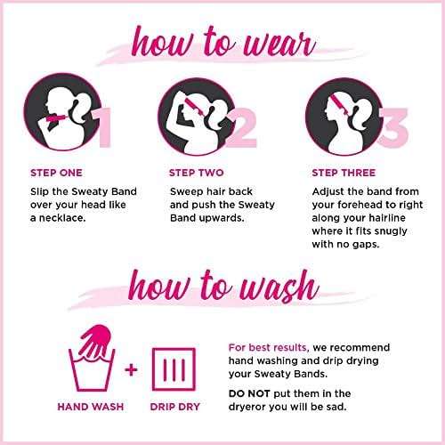 Sweaty Bands Womens Girls Headband - Non-Slip Velvet-Lined Stylish Hairband - Becca - Image 9