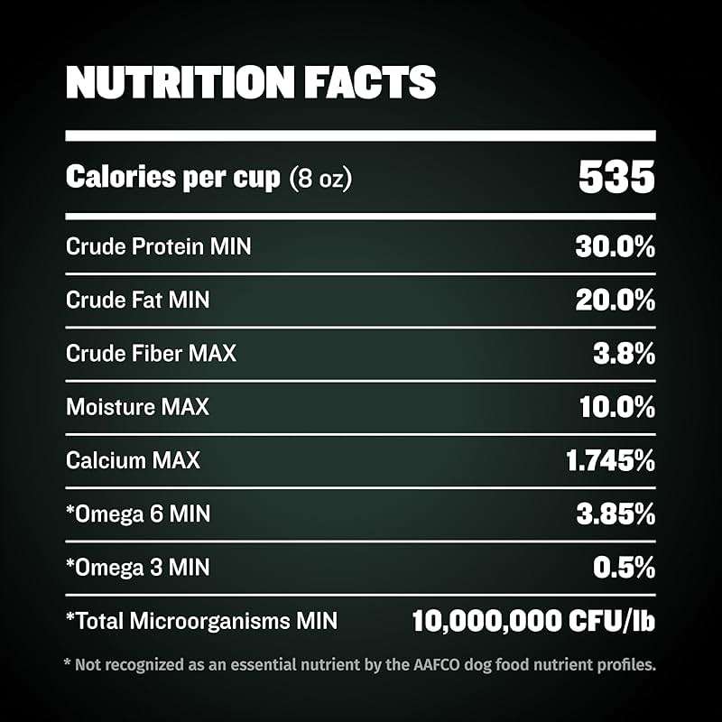 Bully Max Dry Dog Food for Adults & Puppies - High Protein & Fat for Muscle & Weight Gain - High Performance Dog Food Supplements - Small & Large Breed Dogs (535 Calories Per Cup), Chicken, 15lb Bag - Image 8