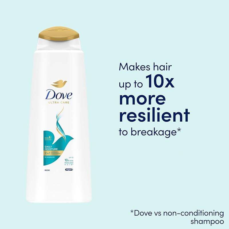 Dove Daily Moisture 2-in-1 Shampoo and Conditioner 400 ml - by Dove - Image 5