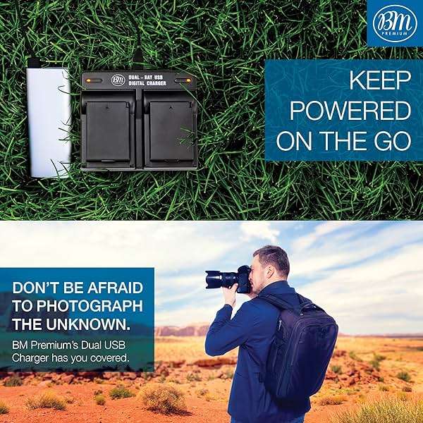 BM Premium 2-Pack of LP-E12 Batteries and Dual Bay Battery Charger | Compatible with Canon EOS-M, EOS M2, EOS M10, EOS M50, EOS M50 Mark II, EOS M100, EOS M200, SX70 HS, SL1 Cameras - Image 7