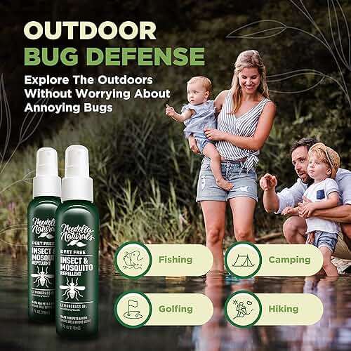 Deet-Free Insect & Mosquito Repellent Pack of 2 (4 oz) – Nice Smelling Insect Repellent with Lemongrass Oil Safe for Pets and Kids – Bug Spray Against Mosquitoes, Gnats, Black Flies, and No-See-ums - Image 7