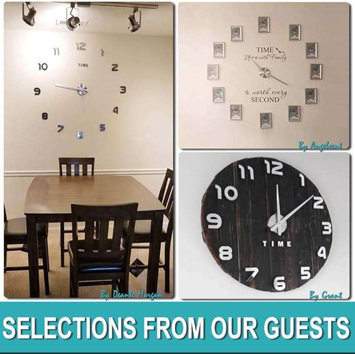 VANGOLD Frameless DIY Wall Clock 3D Mirror Wall Clock Large Mute Wall Stickers for Living Room Bedroom Home Decorations - Image 6