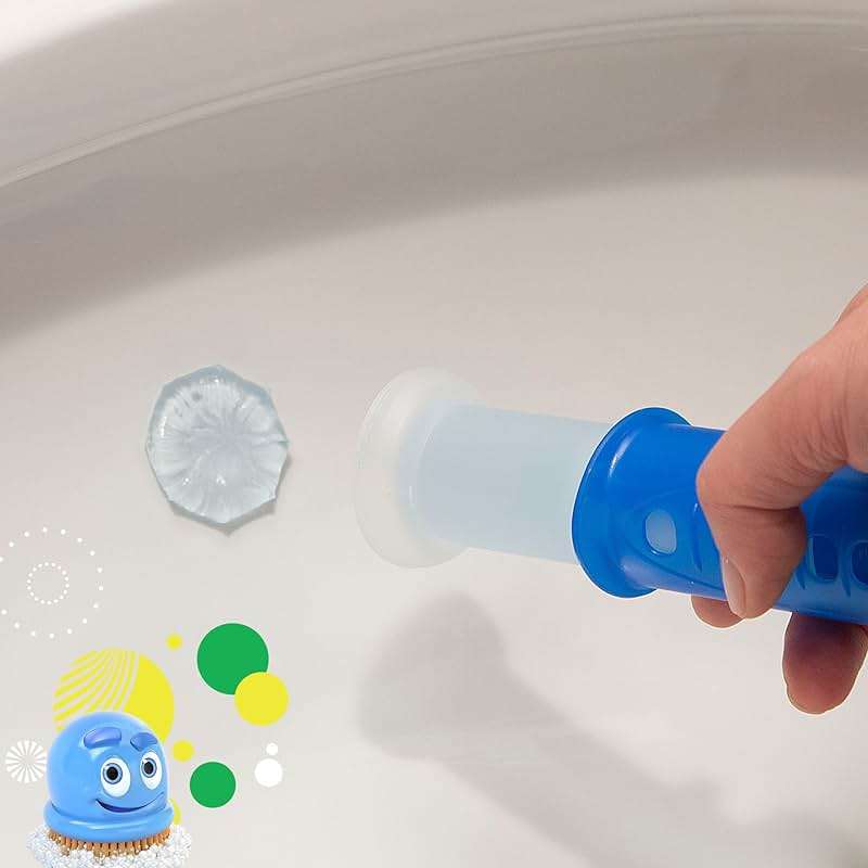 Scrubbing Bubbles Fresh Gel Toilet Bowl Cleaning Stamps, Helps Keep Toilet Clean and Helps Prevent Limescale & Rings, Citrus Scent, 1 Dispenser with 6 Fresh Gel Stamps - Image 5