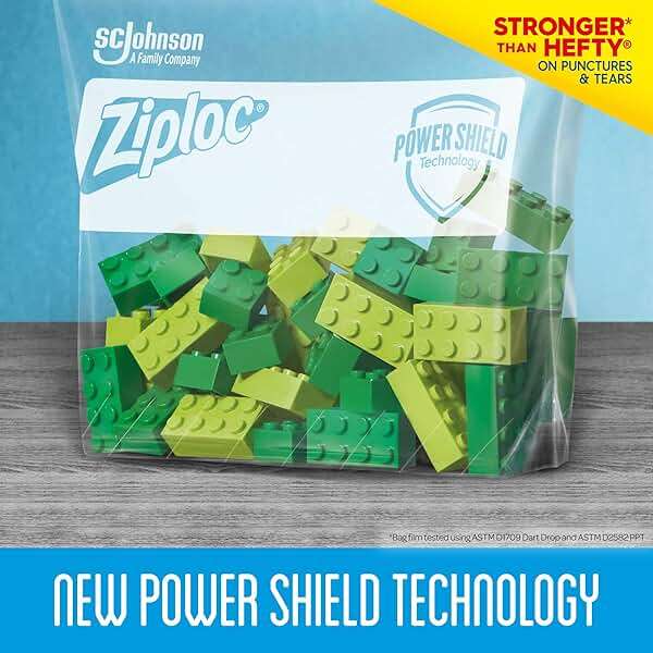 Ziploc Slider Freezer Bags, Power Shield Technology, Gallon, 24 Count, Pack of 3 (72 Total Bags) - Image 5