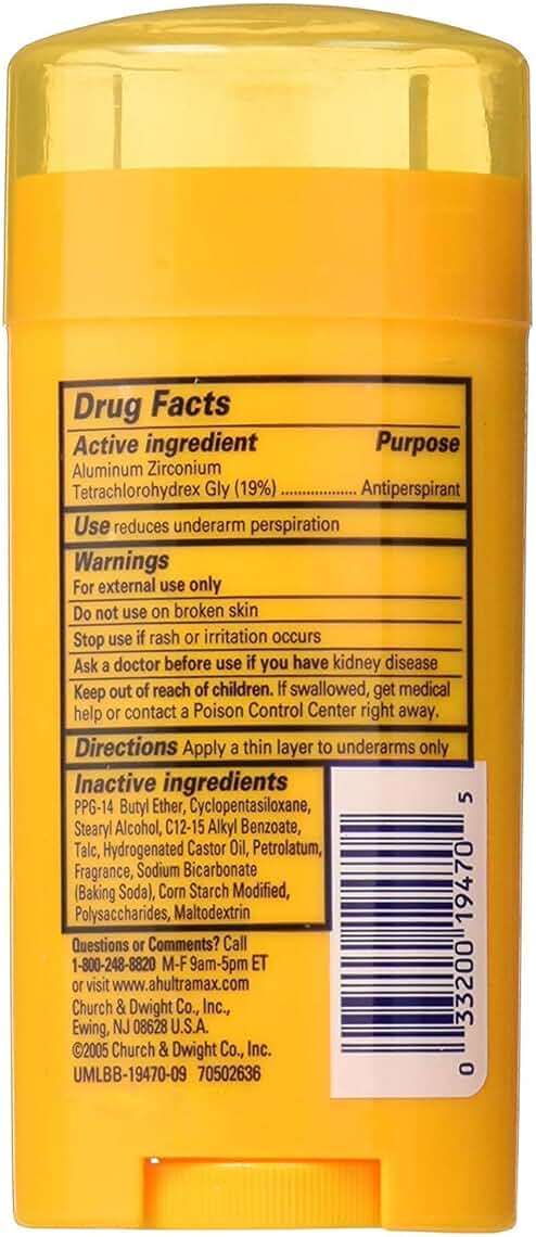 Arm & Hammer Ultramax Invisible Solid Powder Fresh Antiperspirant & Deodorant-2.6 oz, 2 pack - Image 3