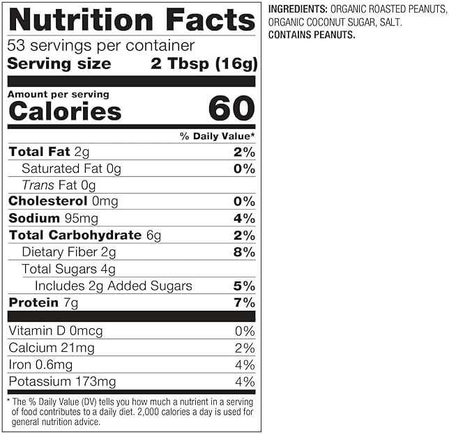 PBfit 30 Ounce Organic Peanut Butter Powder, Powdered Peanut Spread from Real Roasted Pressed Peanuts, 7g of Protein 7% DV, Gluten-Free, 60 calories, 87% less fat (Pack of 1) - Image 2