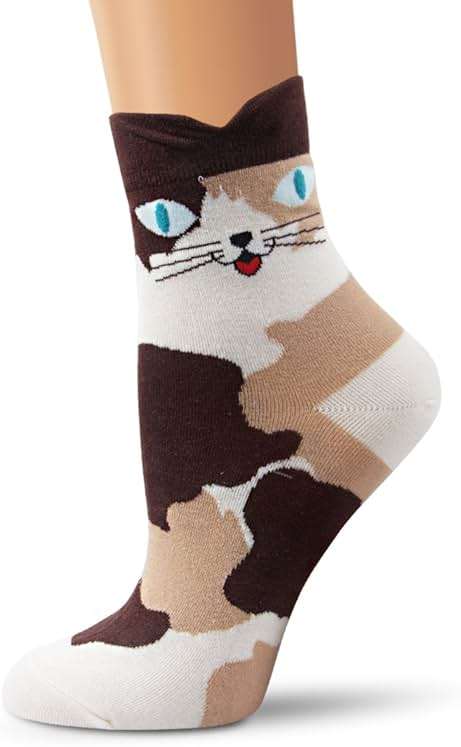 Ambielly Cute Animal Design Women's Socks Casual Cotton Crew Socks - Image 4